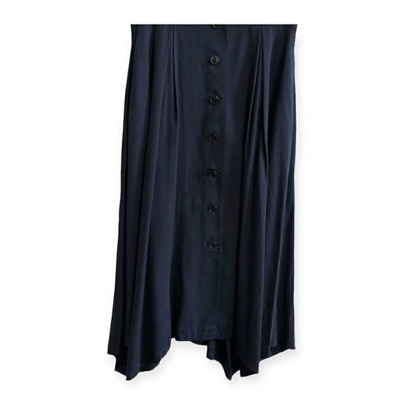 Vintage AT/Atsuro Tayama Blue A line Short Sleeve Midi Dress, From 90s, One Size - Picture 5 of 15